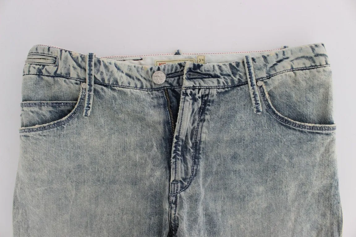 Blue Wash Cotton Denim Slim Fit Jeans