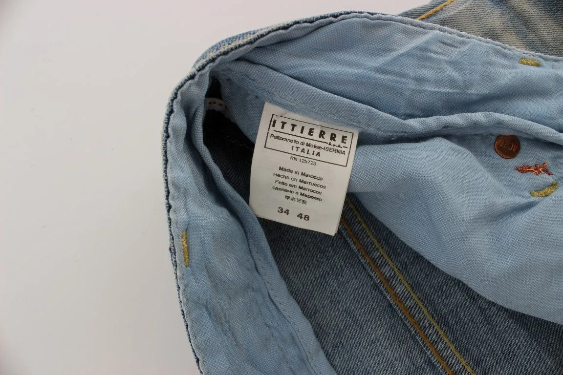 Blue Wash Cotton Slim Twist Fit Jeans