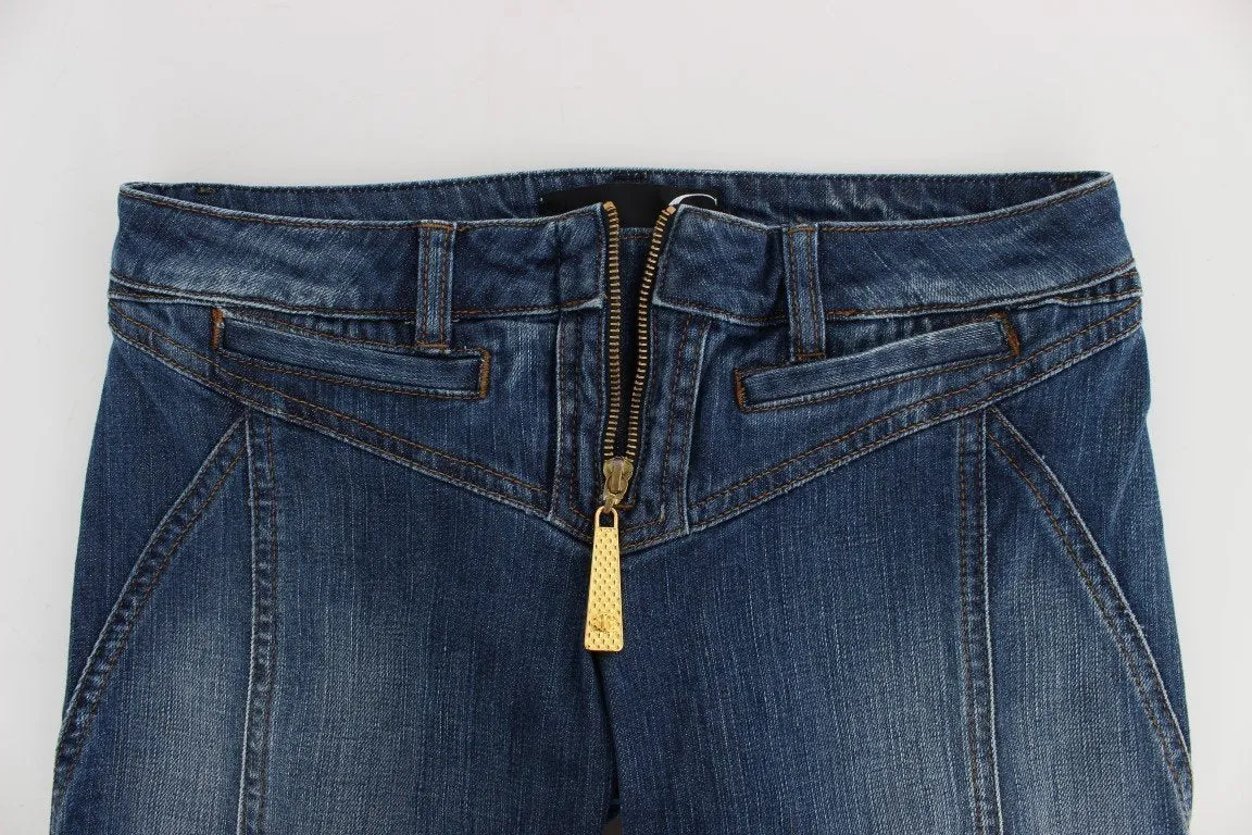 Blue Wash Cotton Stretch Slim Fit Jeans