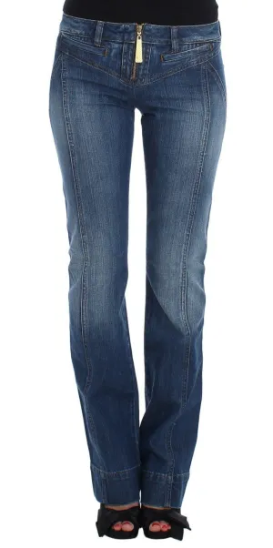 Blue Wash Cotton Stretch Slim Fit Jeans