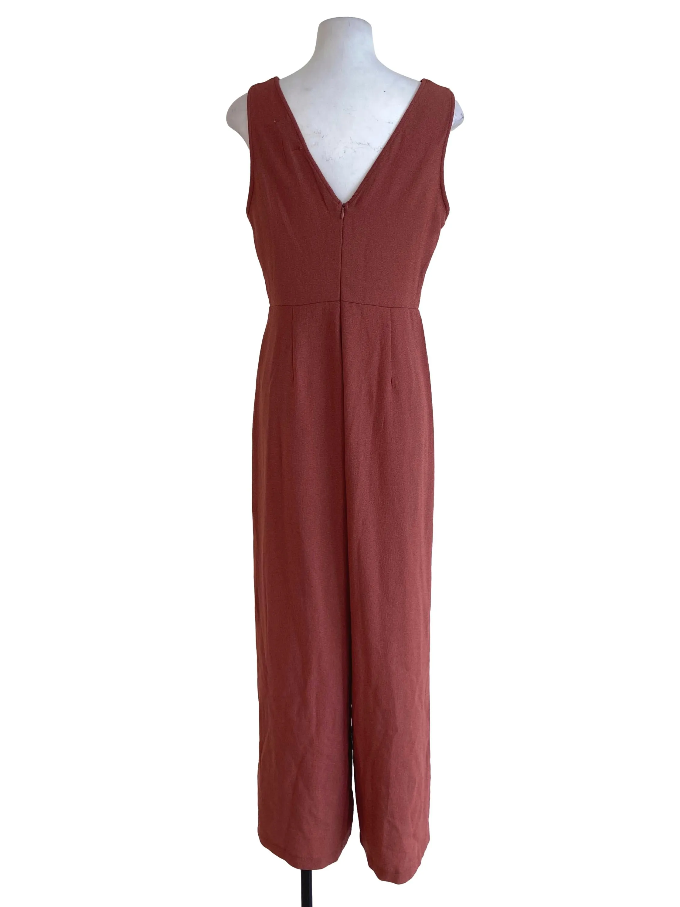 Blush Herringbone Sleeveless Jumpsuits