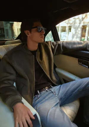Brown Faux Leather Jacket