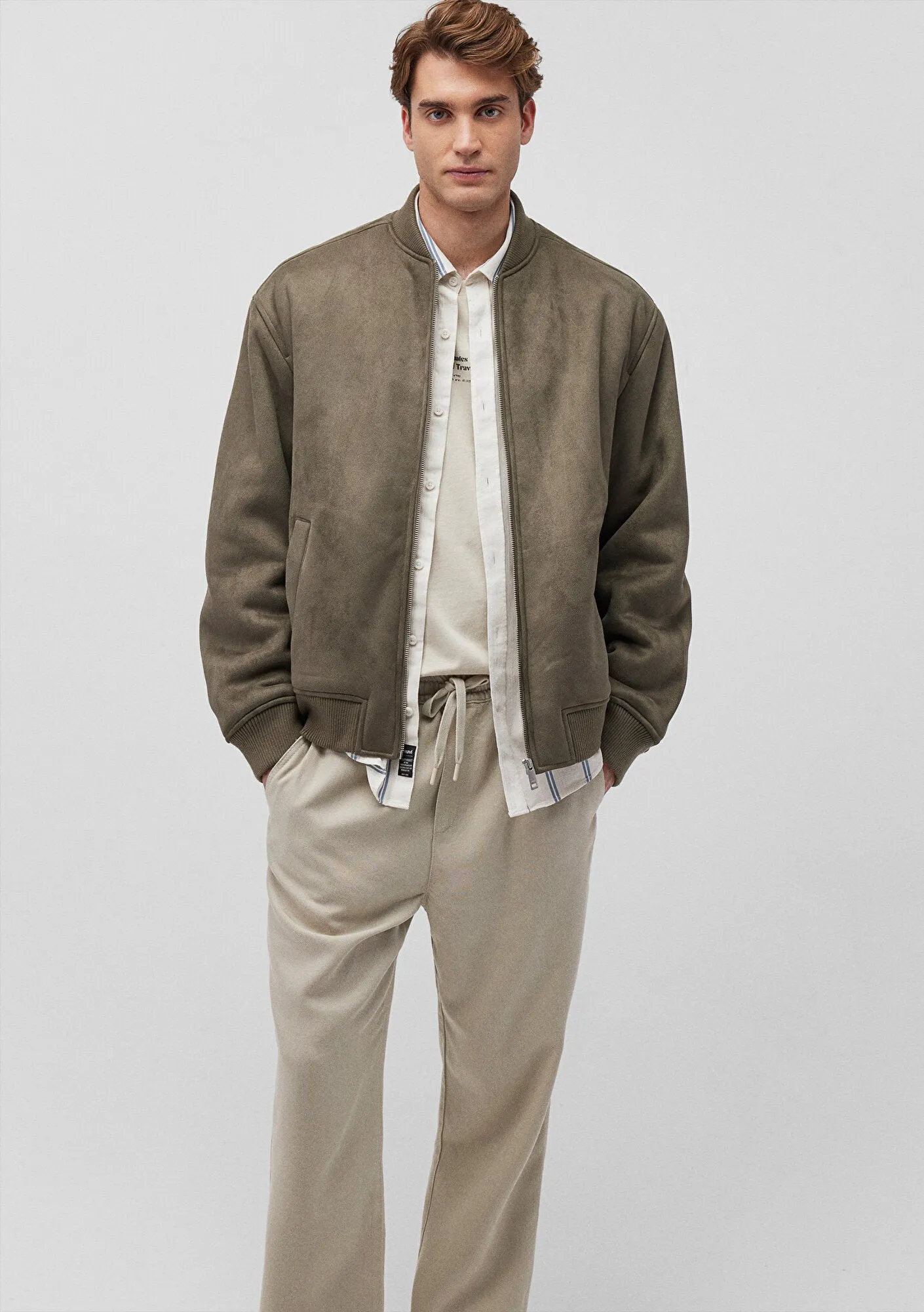 Brown Faux Leather Jacket
