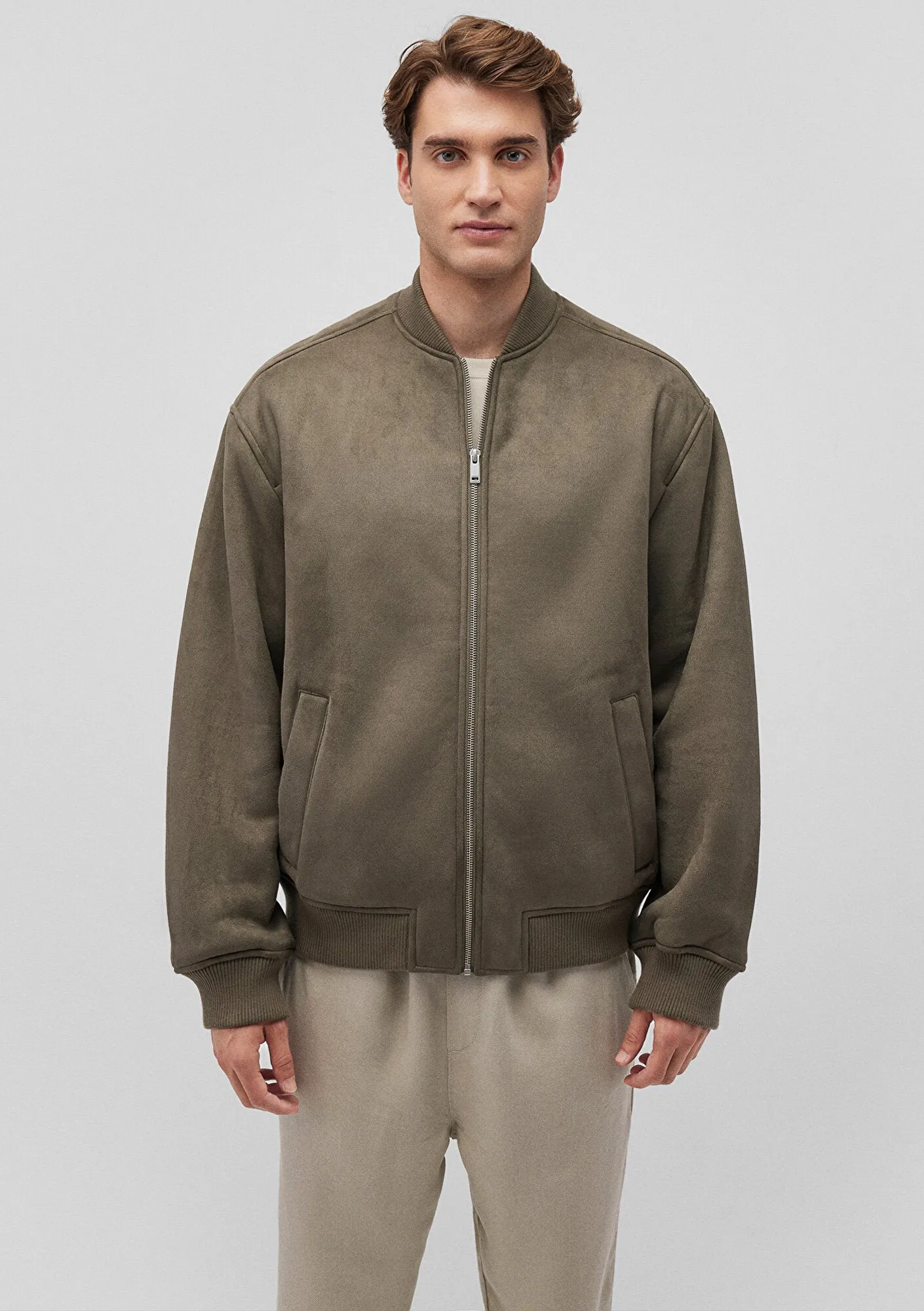 Brown Faux Leather Jacket