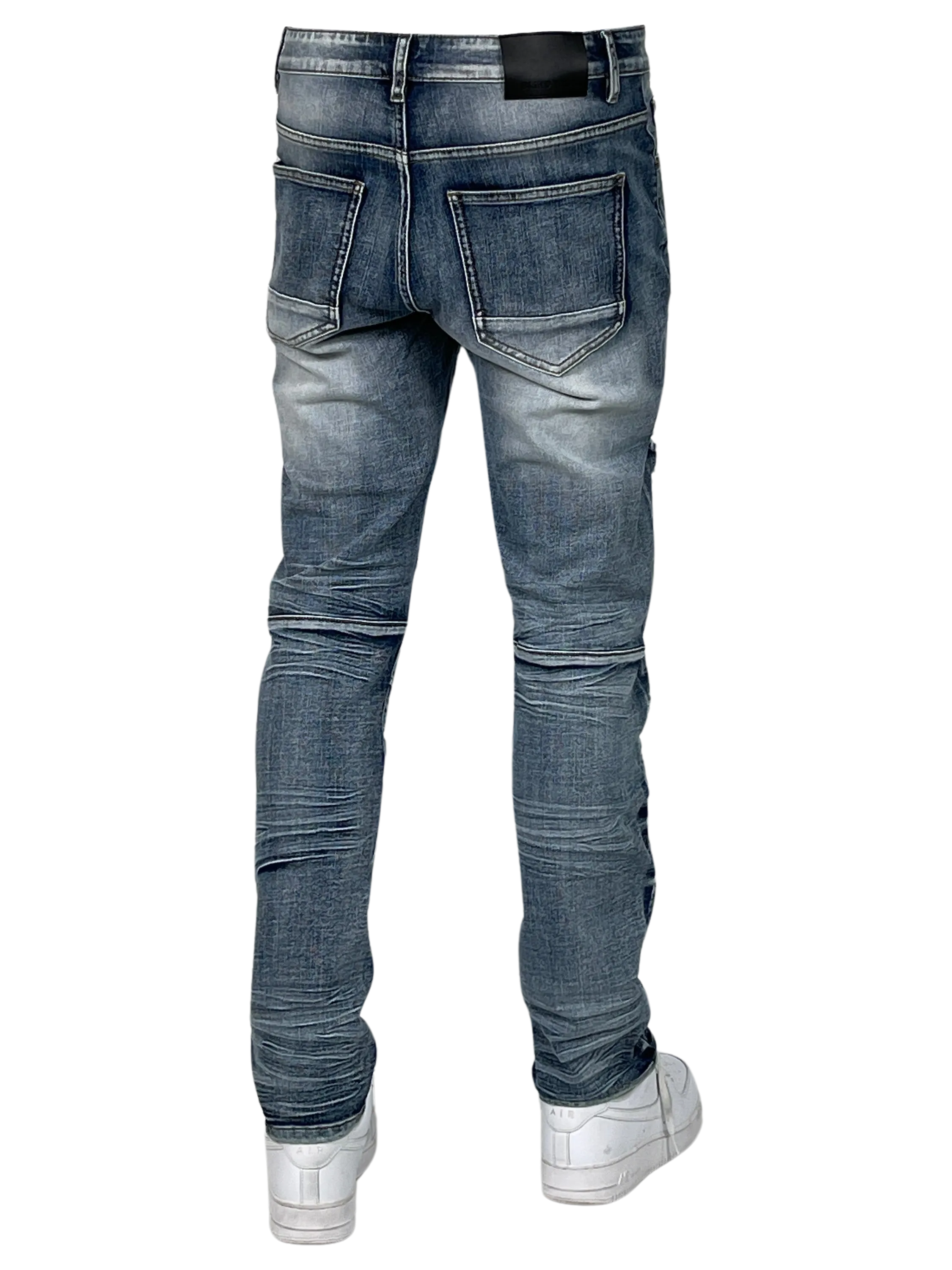 BT-BTP24950-Distressed Slim Fit Jeans
