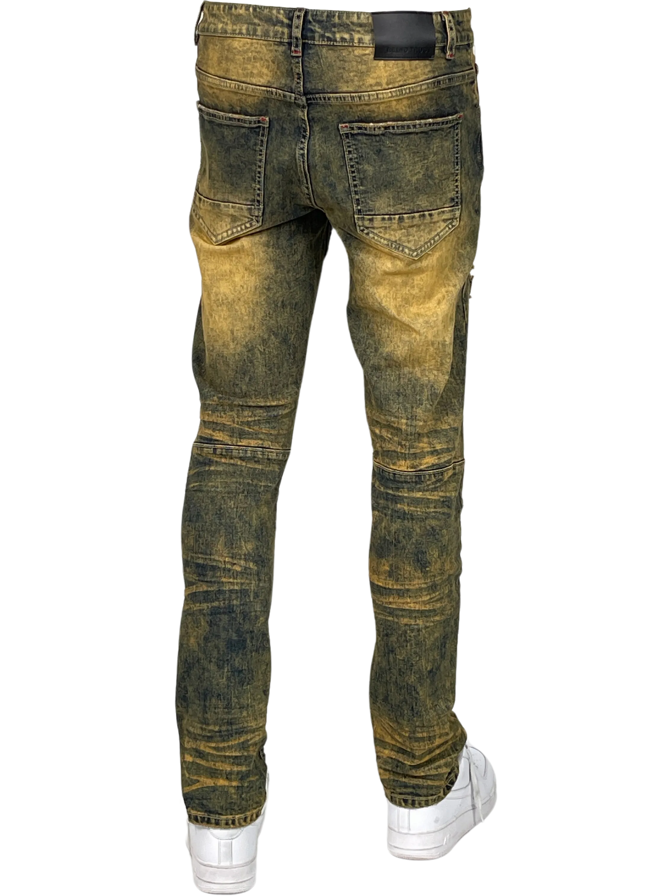 BT-BTP24950-Distressed Slim Fit Jeans