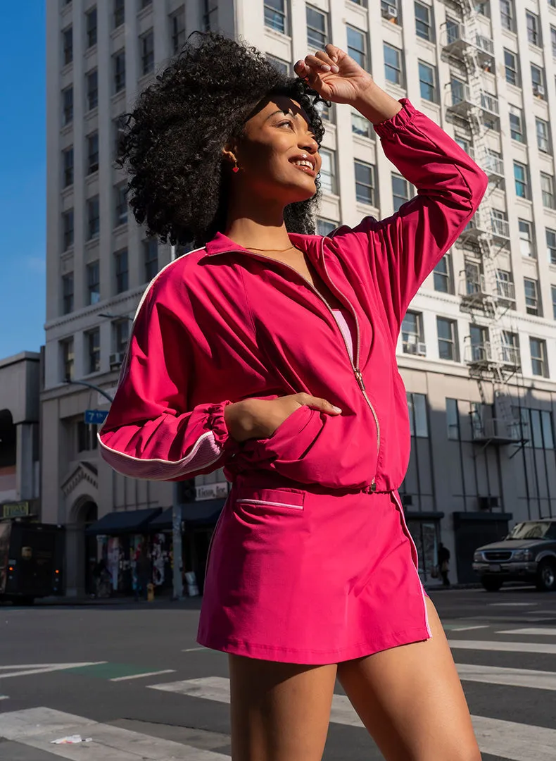 Bubble Hem Track Jacket