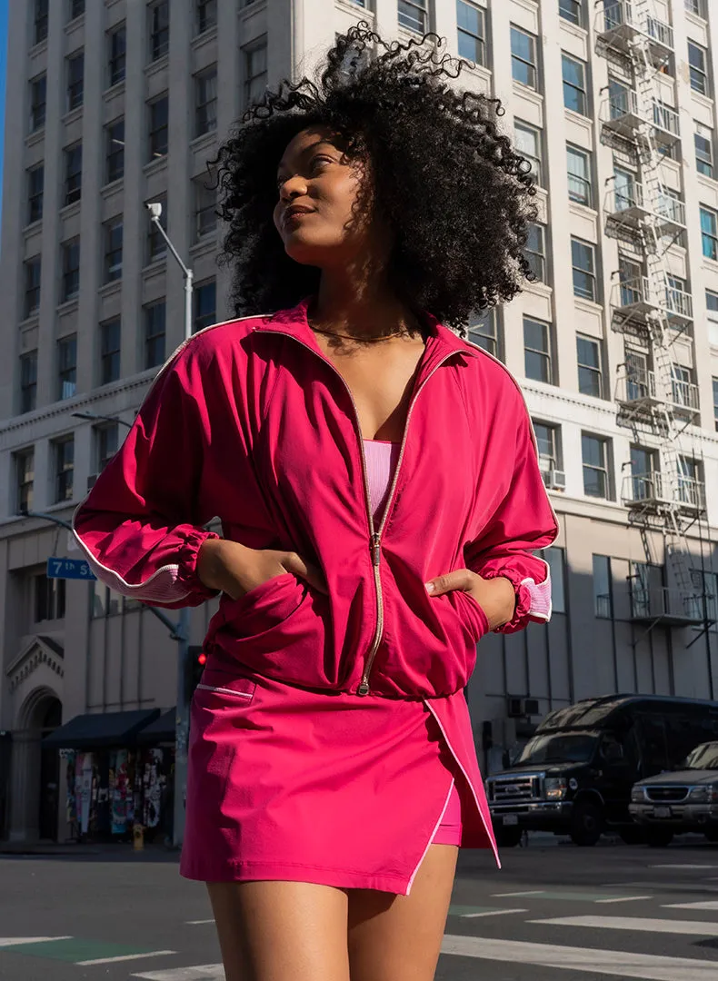 Bubble Hem Track Jacket