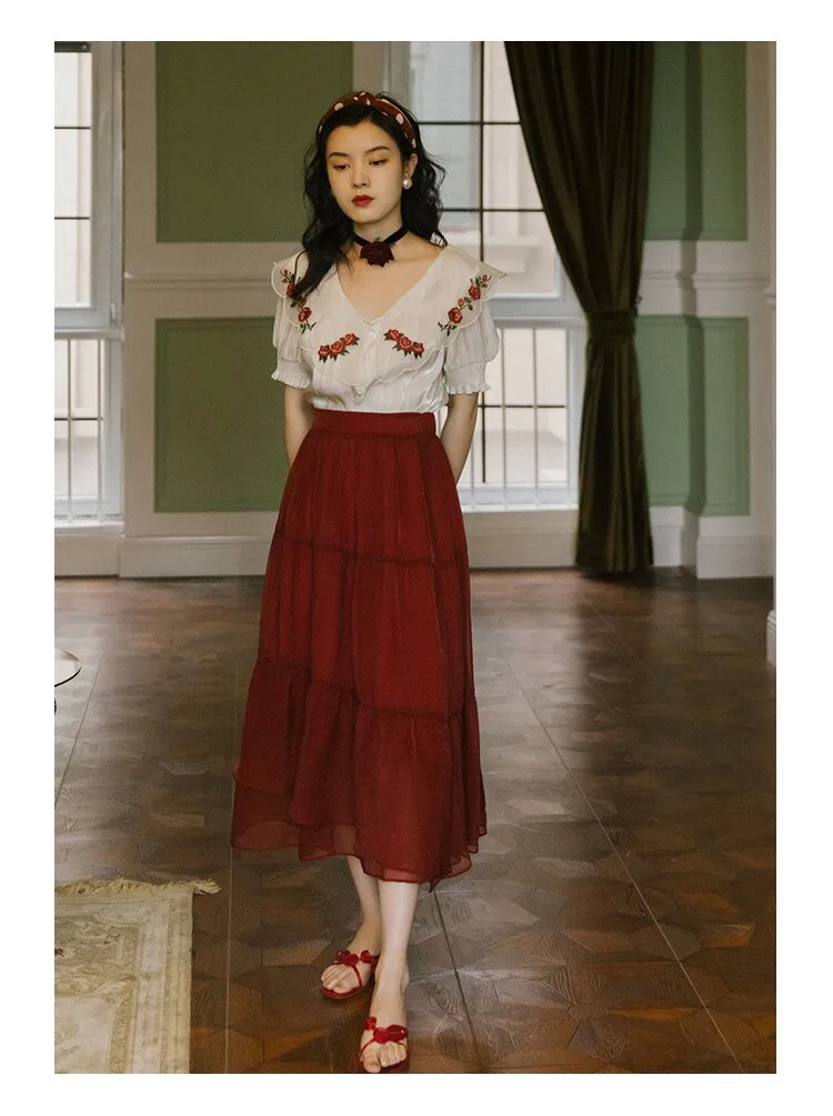 bust skirt suit on restoring ancient