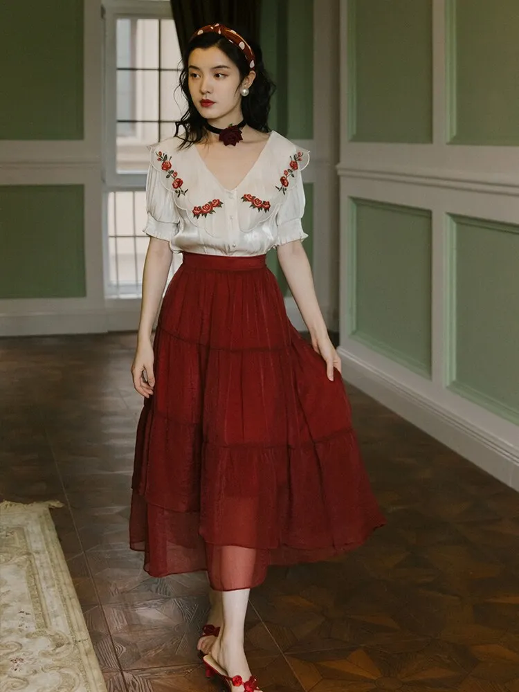 bust skirt suit on restoring ancient