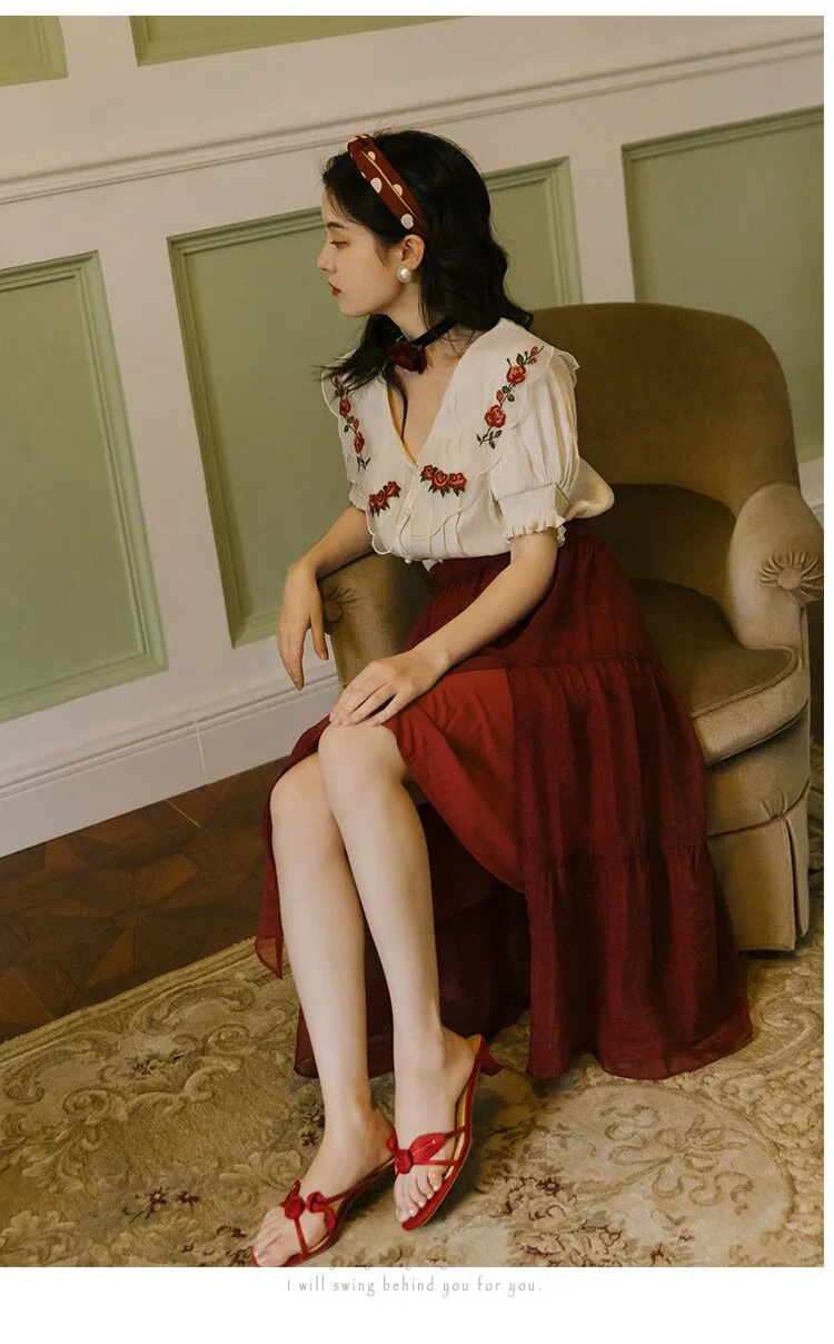 bust skirt suit on restoring ancient