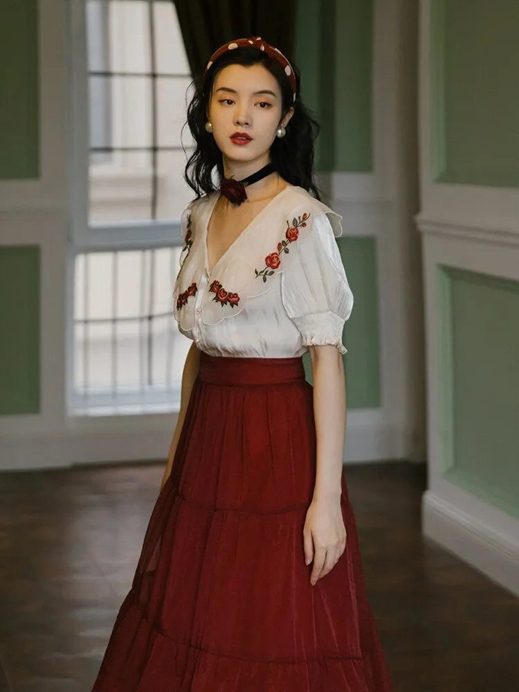 bust skirt suit on restoring ancient