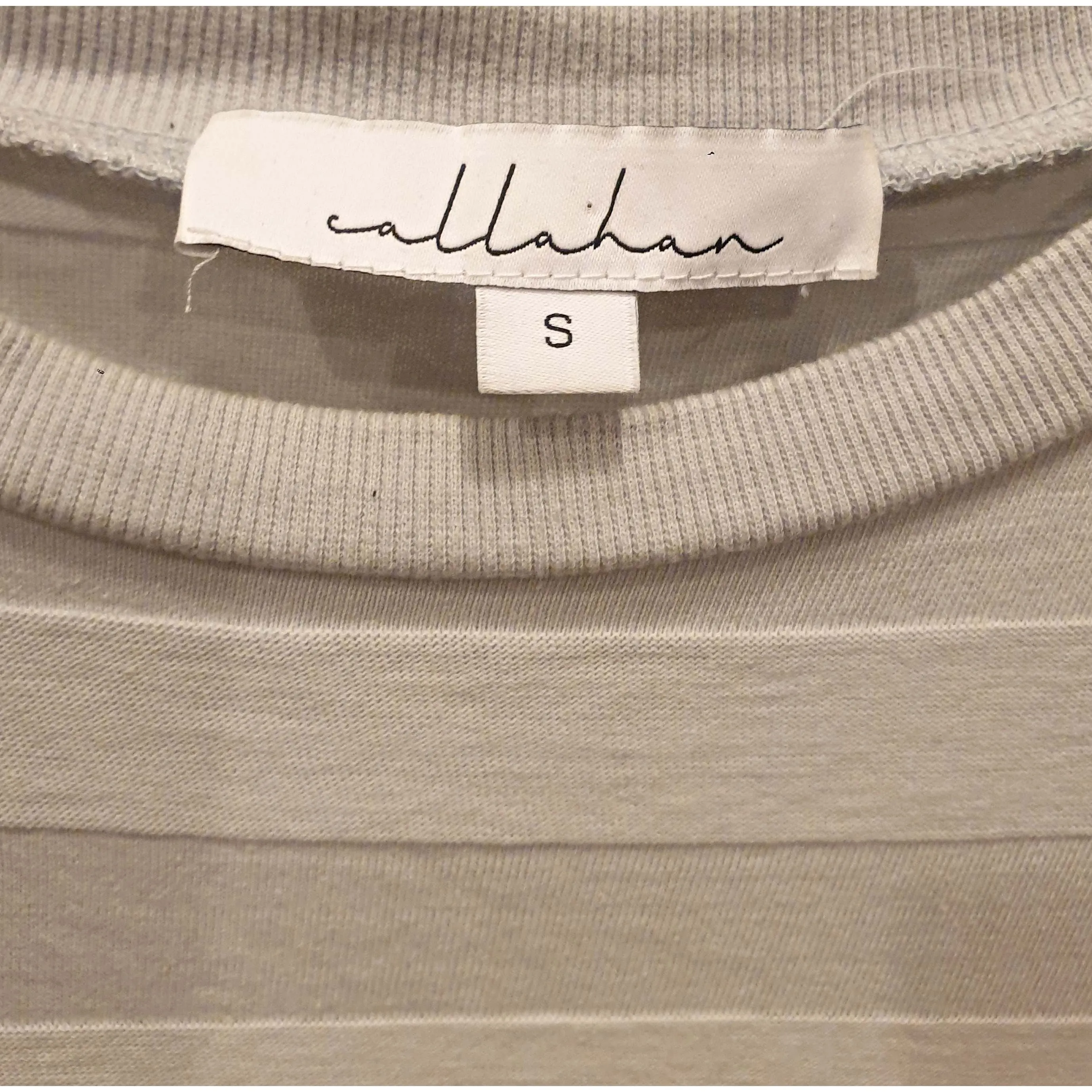 Callahan light grey 100% cotton knit maxi tee shirt dress size S (best fits size 10)
