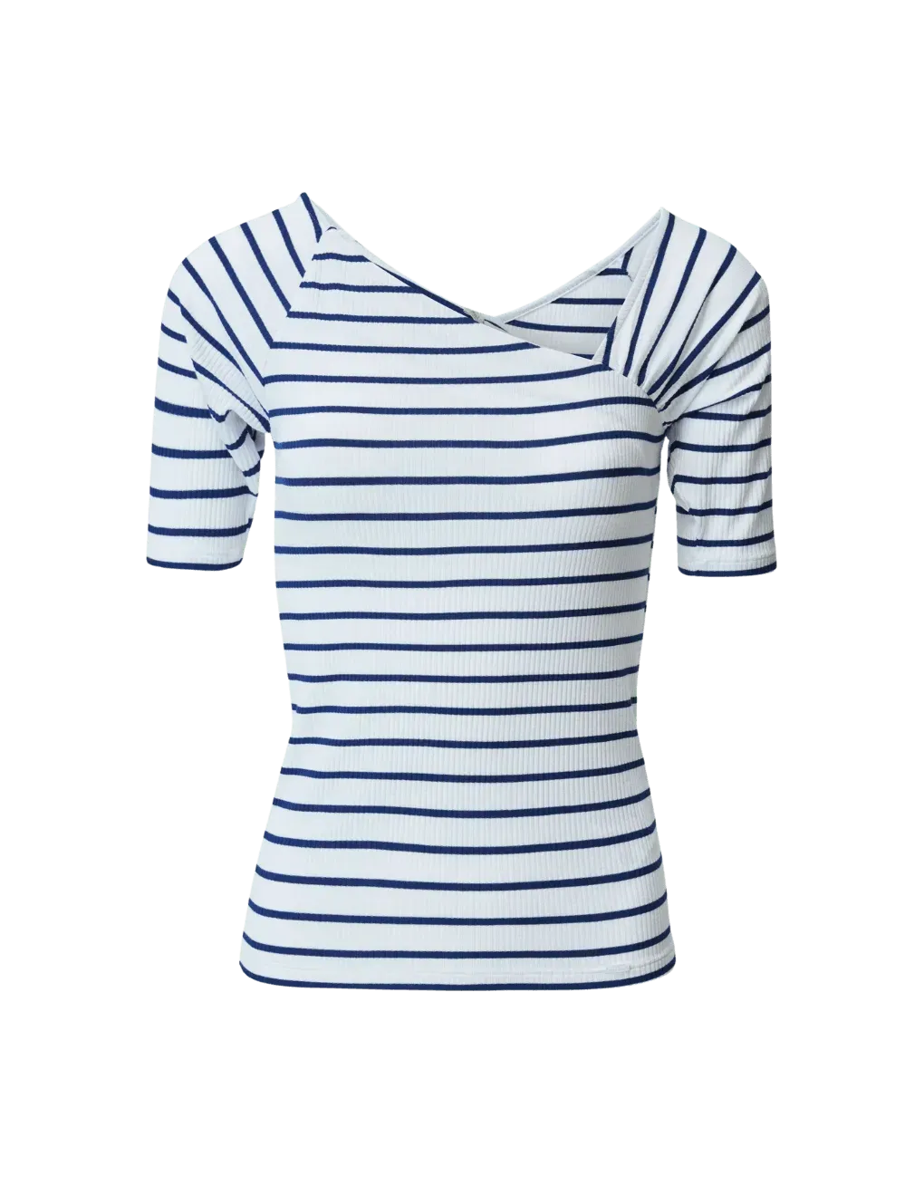 Camiseta Salsa Jeans de Punto con Escote Asimétrico