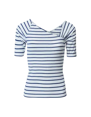 Camiseta Salsa Jeans de Punto con Escote Asimétrico