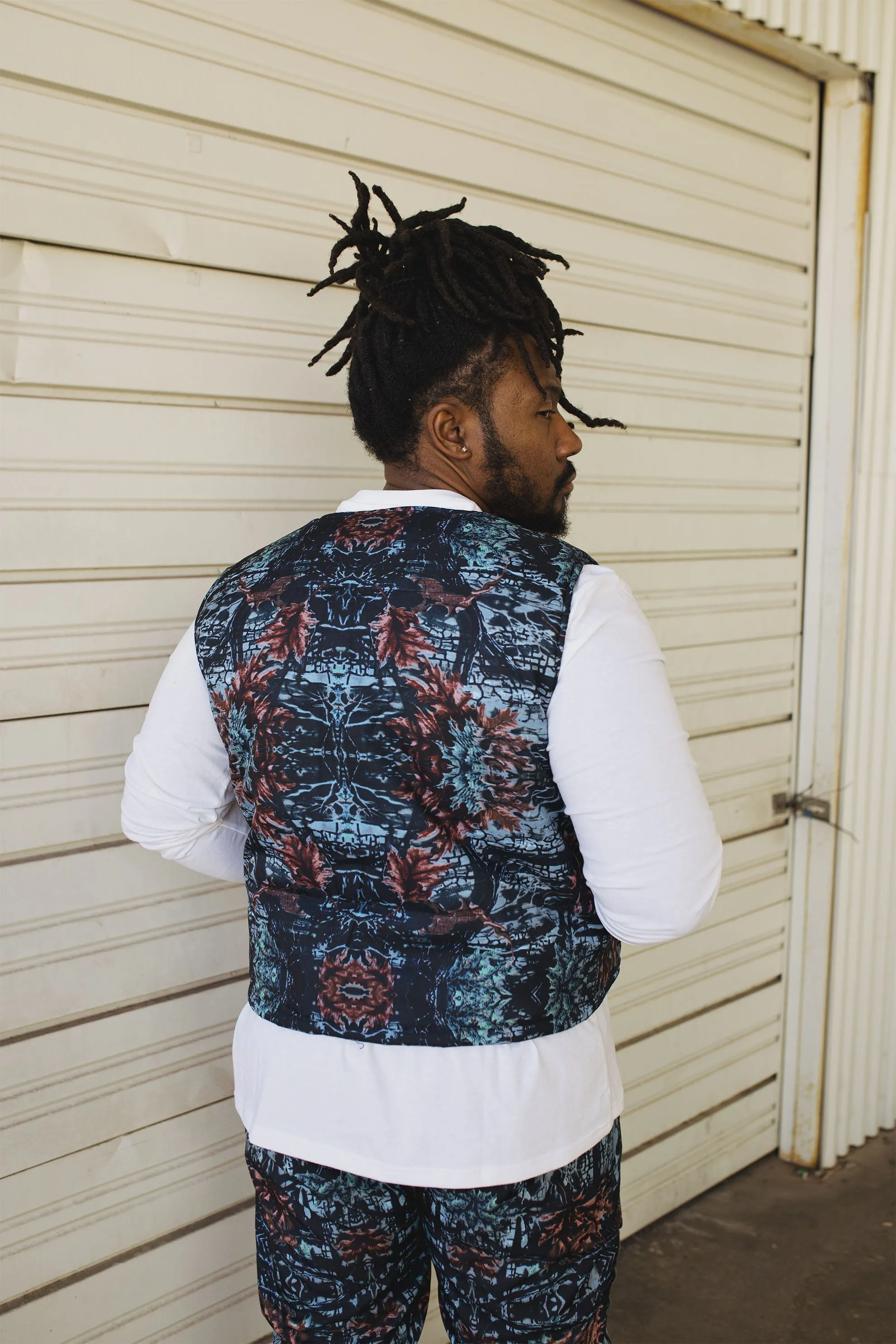 Camo Cropped Puffer Vest