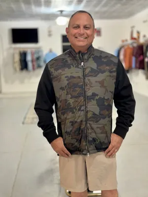 Camo Mixed Media Jacket