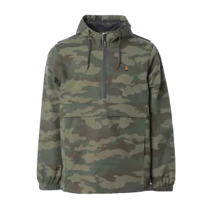 Camo Nylon Windbreaker Pullover