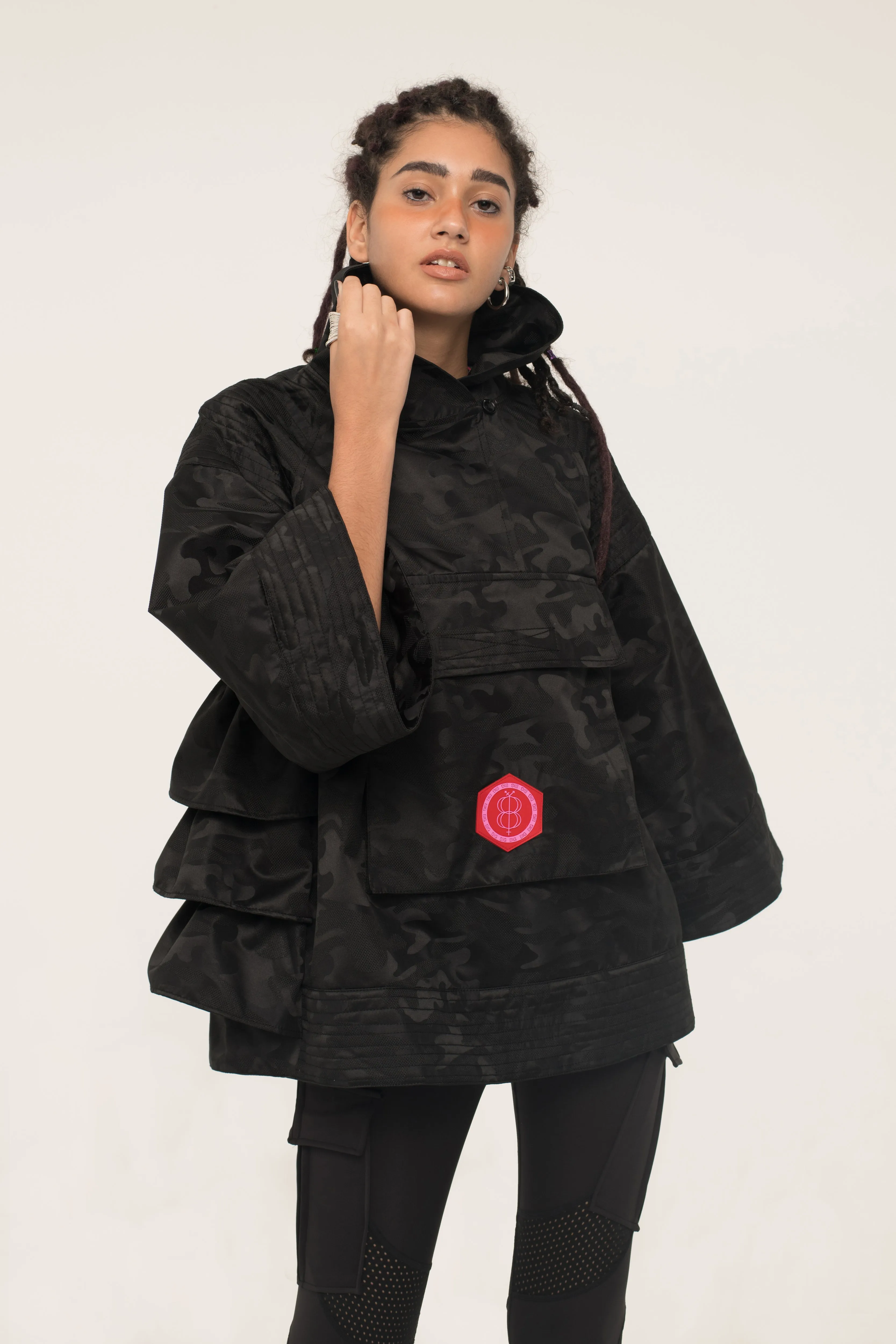 Camo Trapeze Jacket