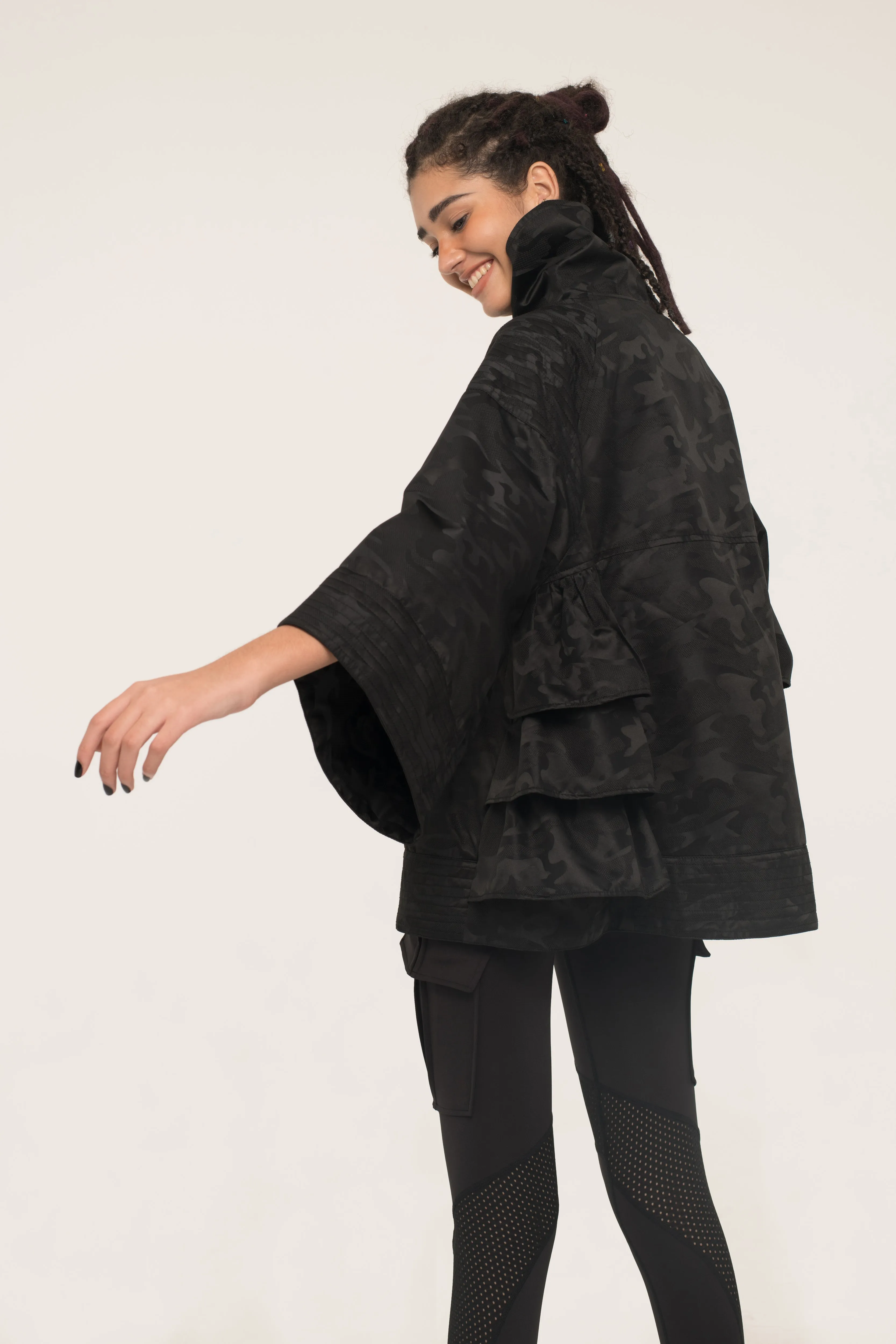Camo Trapeze Jacket