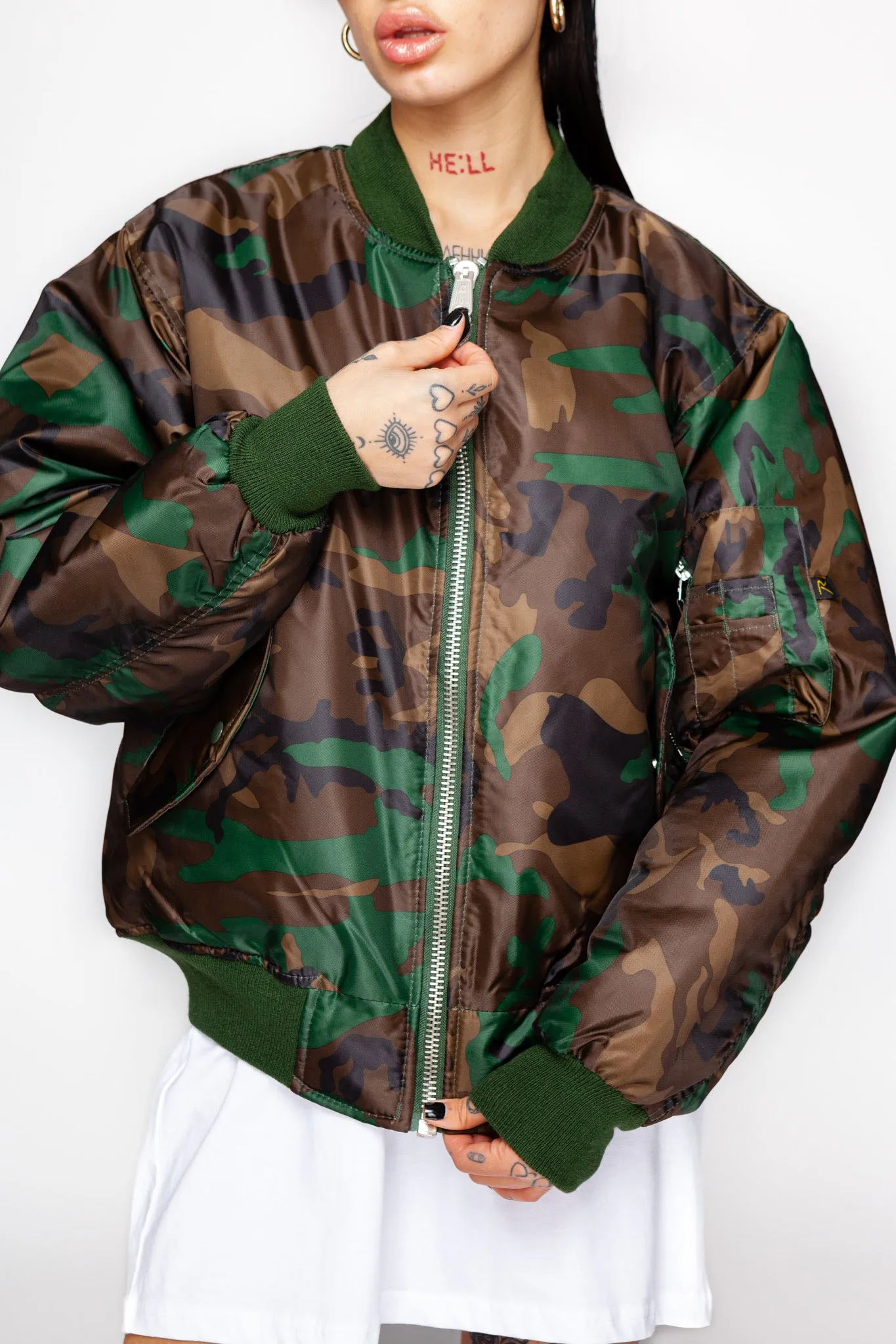 Can't Be Hidden Camo MA-1 Flight Jacket