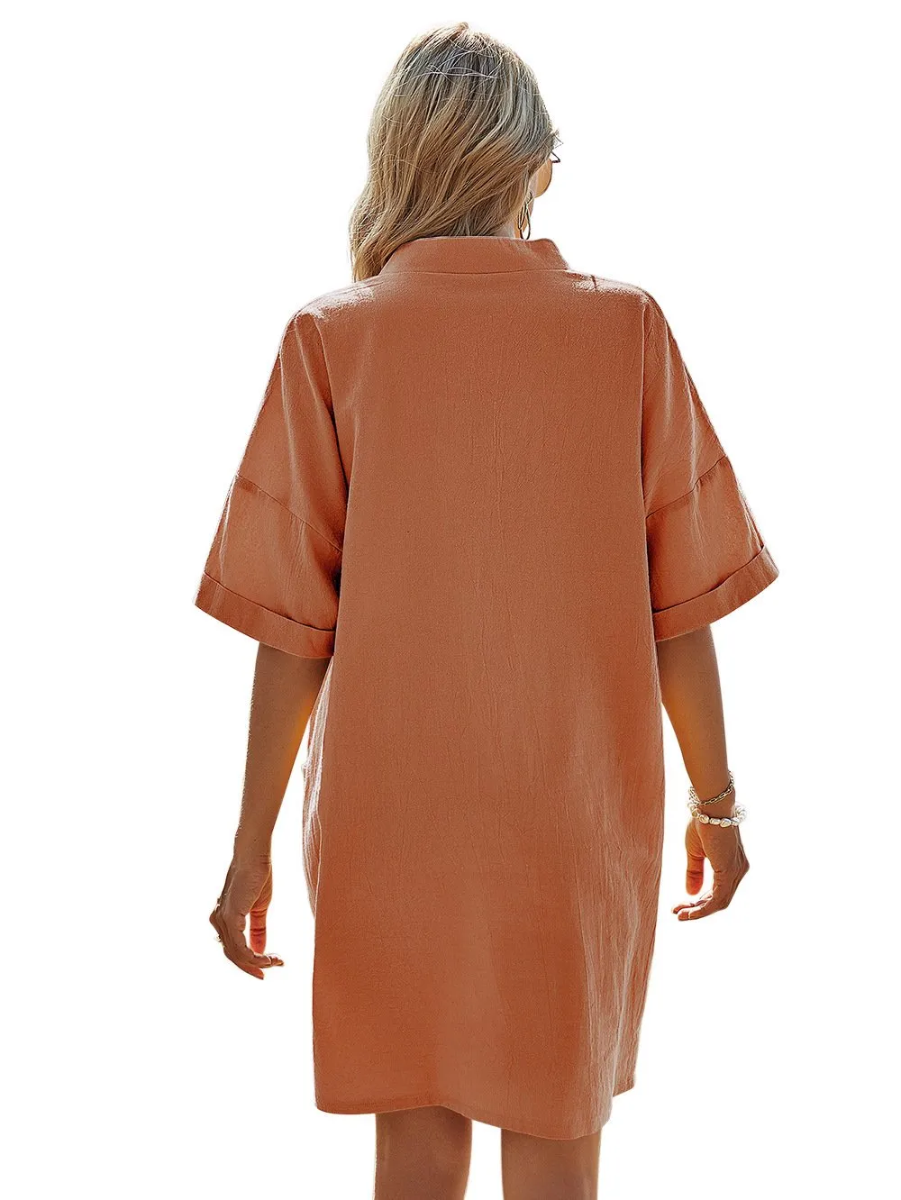 Casual Short Sleeves Pocket Short Sleeves Dresses