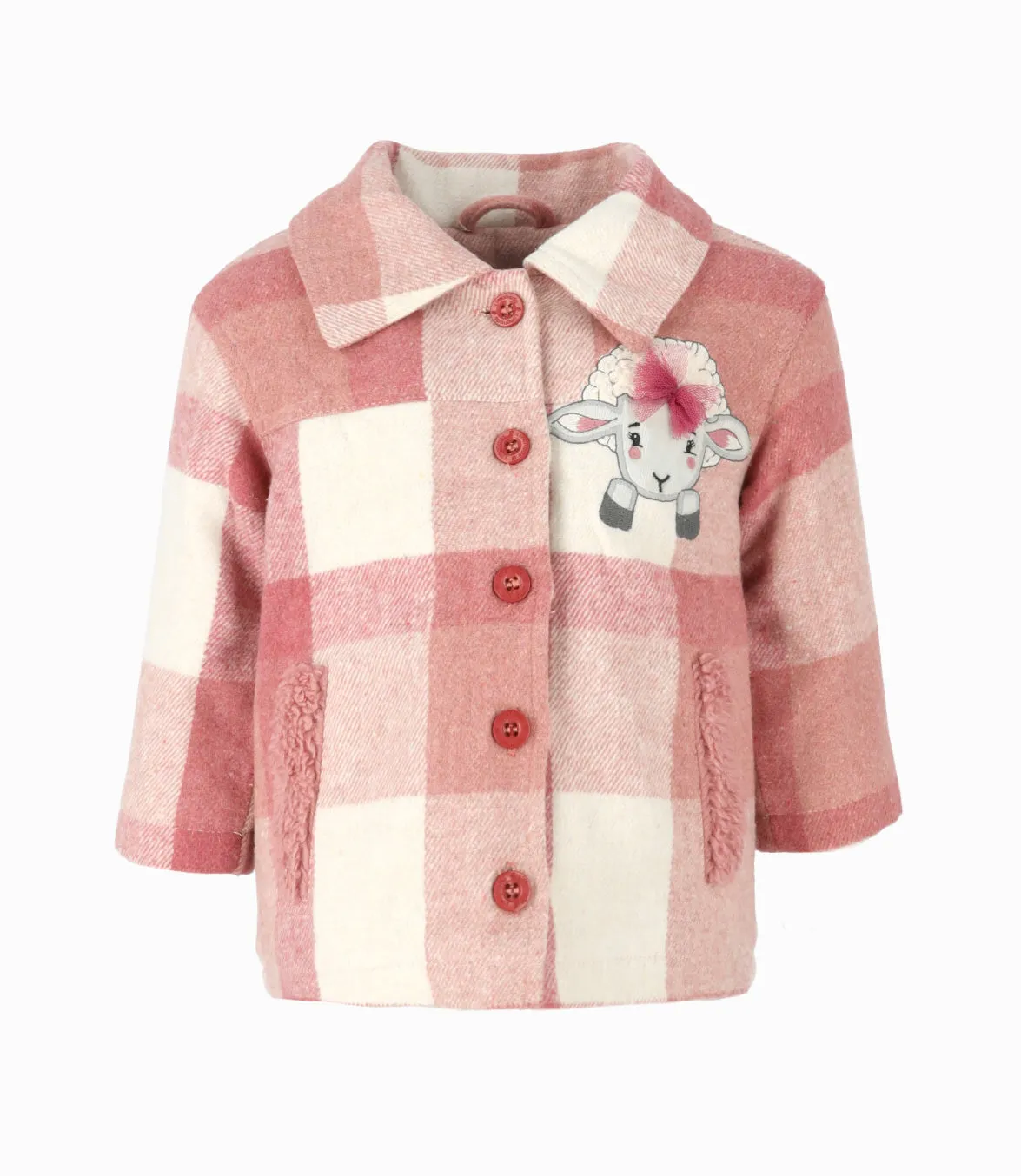 Chaqueta bebé niña cuadrillé
