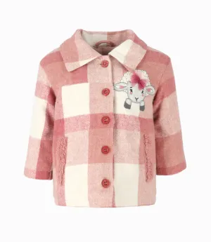 Chaqueta bebé niña cuadrillé
