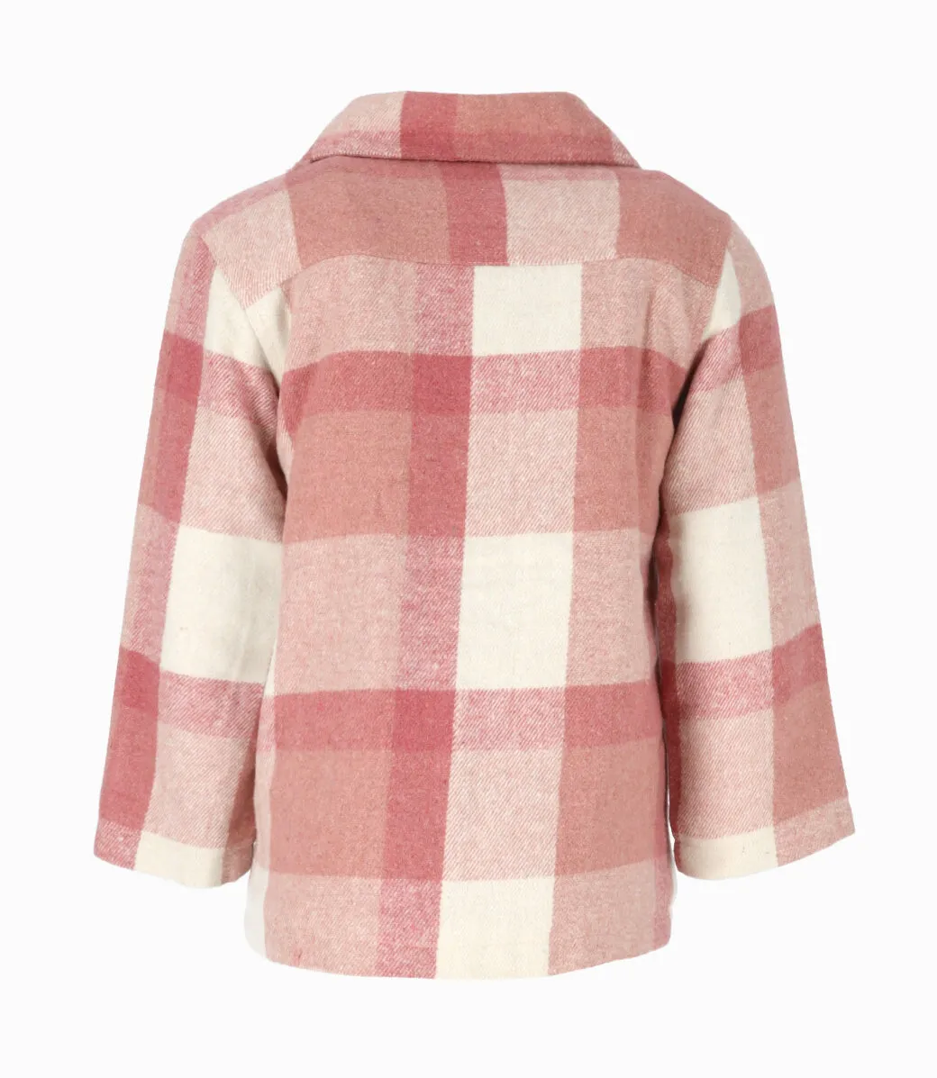 Chaqueta niña cuadrillé