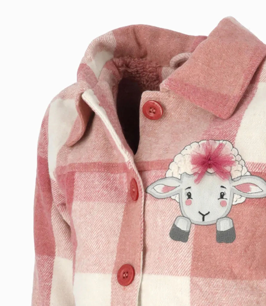 Chaqueta niña cuadrillé