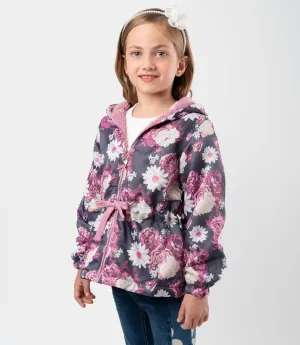 Chaqueta niña floreada