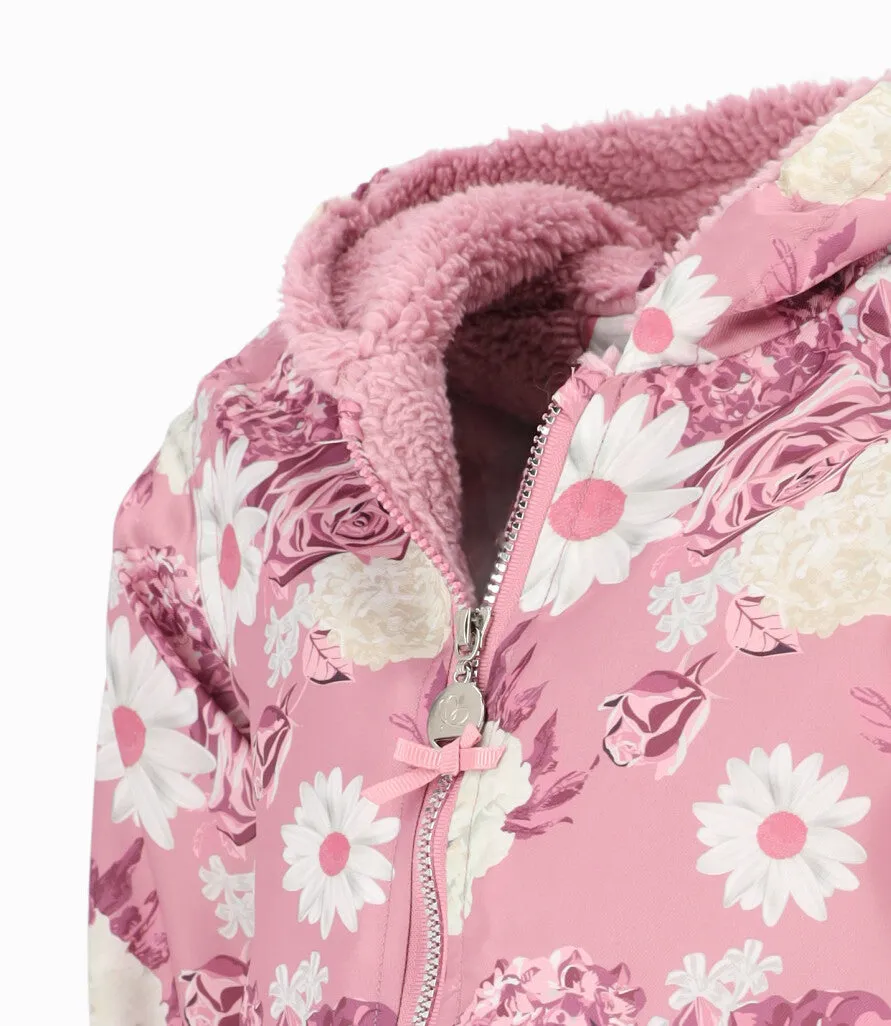 Chaqueta niña floreada