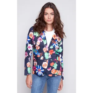 Charlie B Printed Linen Blazer