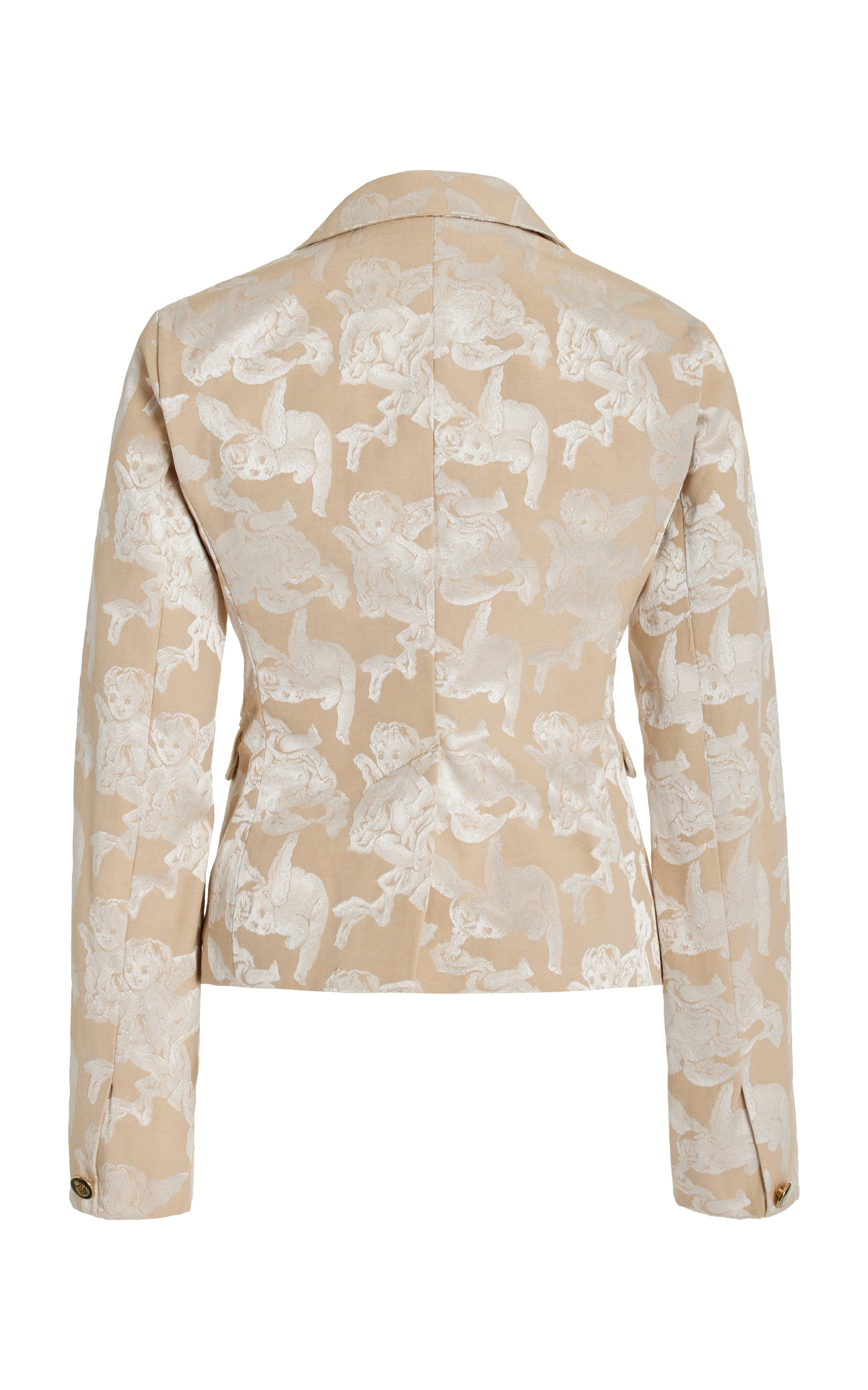 Cherub Blazer-Tan/Creme Jacquard-Pre-Order