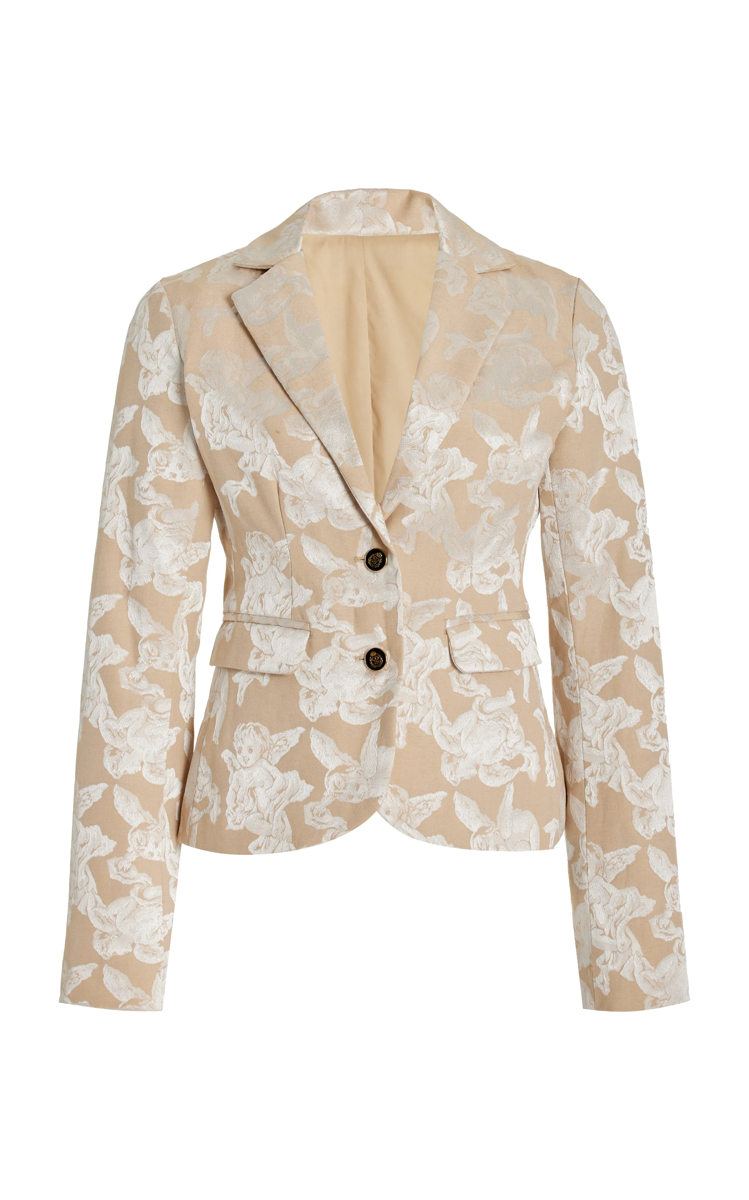 Cherub Blazer-Tan/Creme Jacquard-Pre-Order