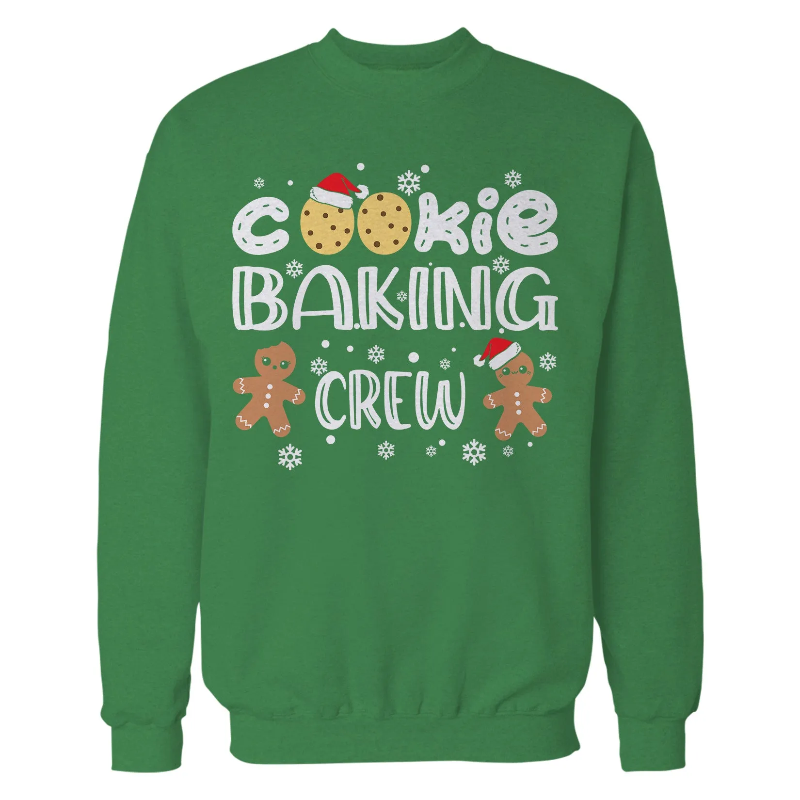Christmas Cookie Baking Crew Gingerbread Men Matching Family Unisex Sweatshirt