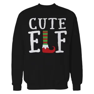 Christmas Elf Squad Cute Shoes Meme Funny Matching Family Unisex Sweatshirt