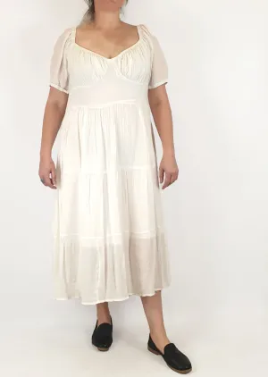 Cider white crepe dress size 1XL, best fits 16