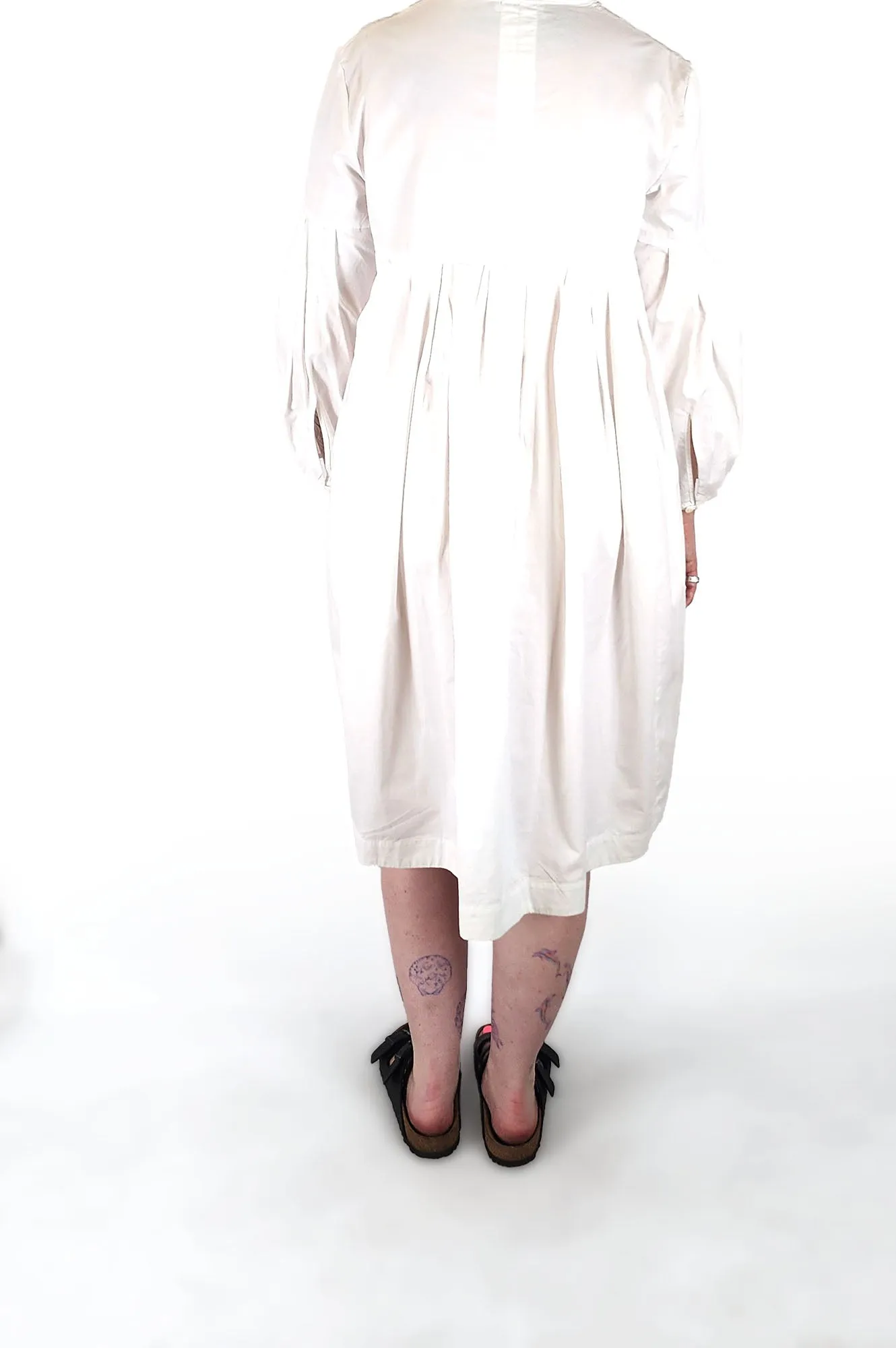 Cos white cotton dress size 40, best fits 12-14