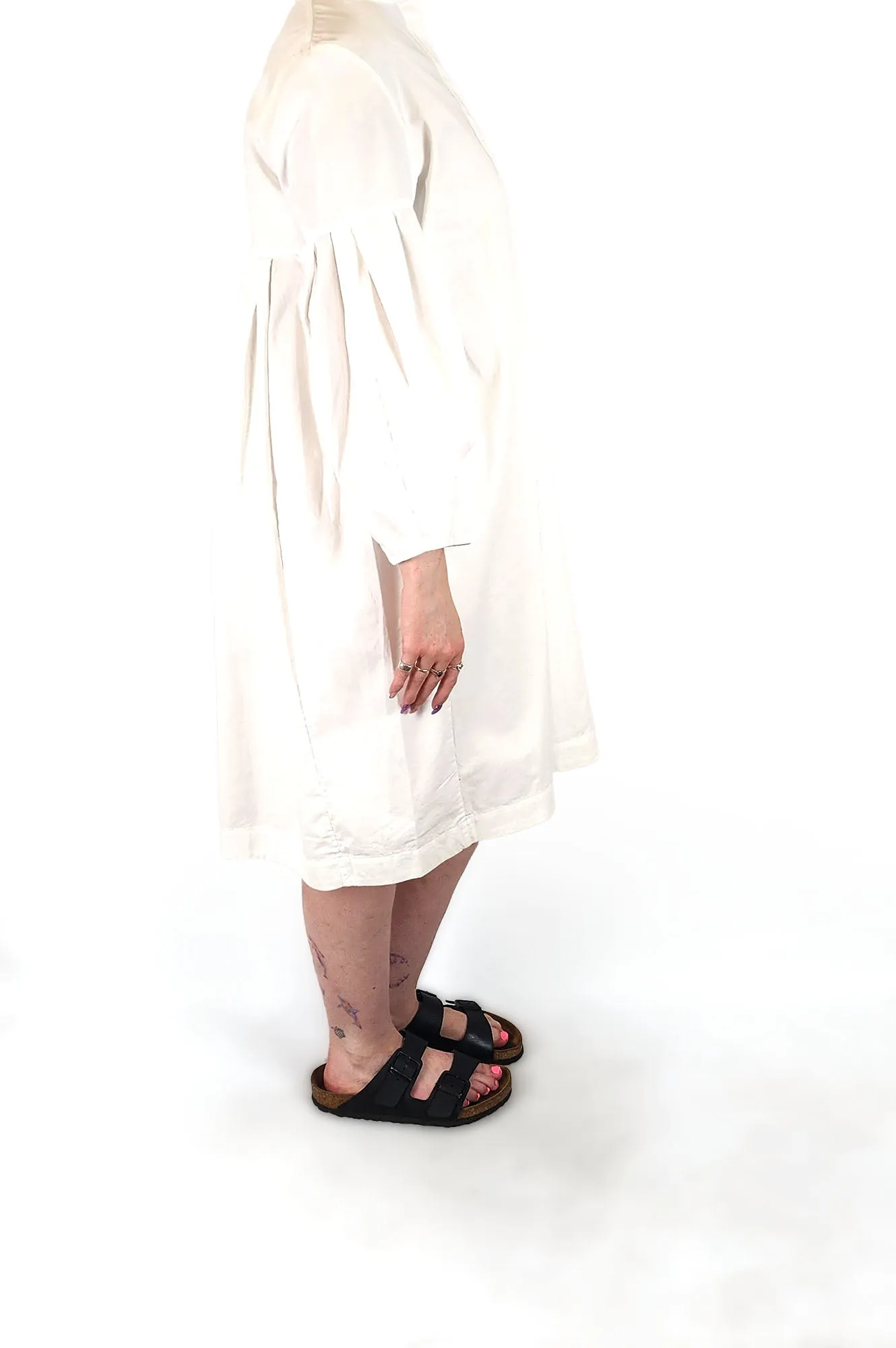 Cos white cotton dress size 40, best fits 12-14