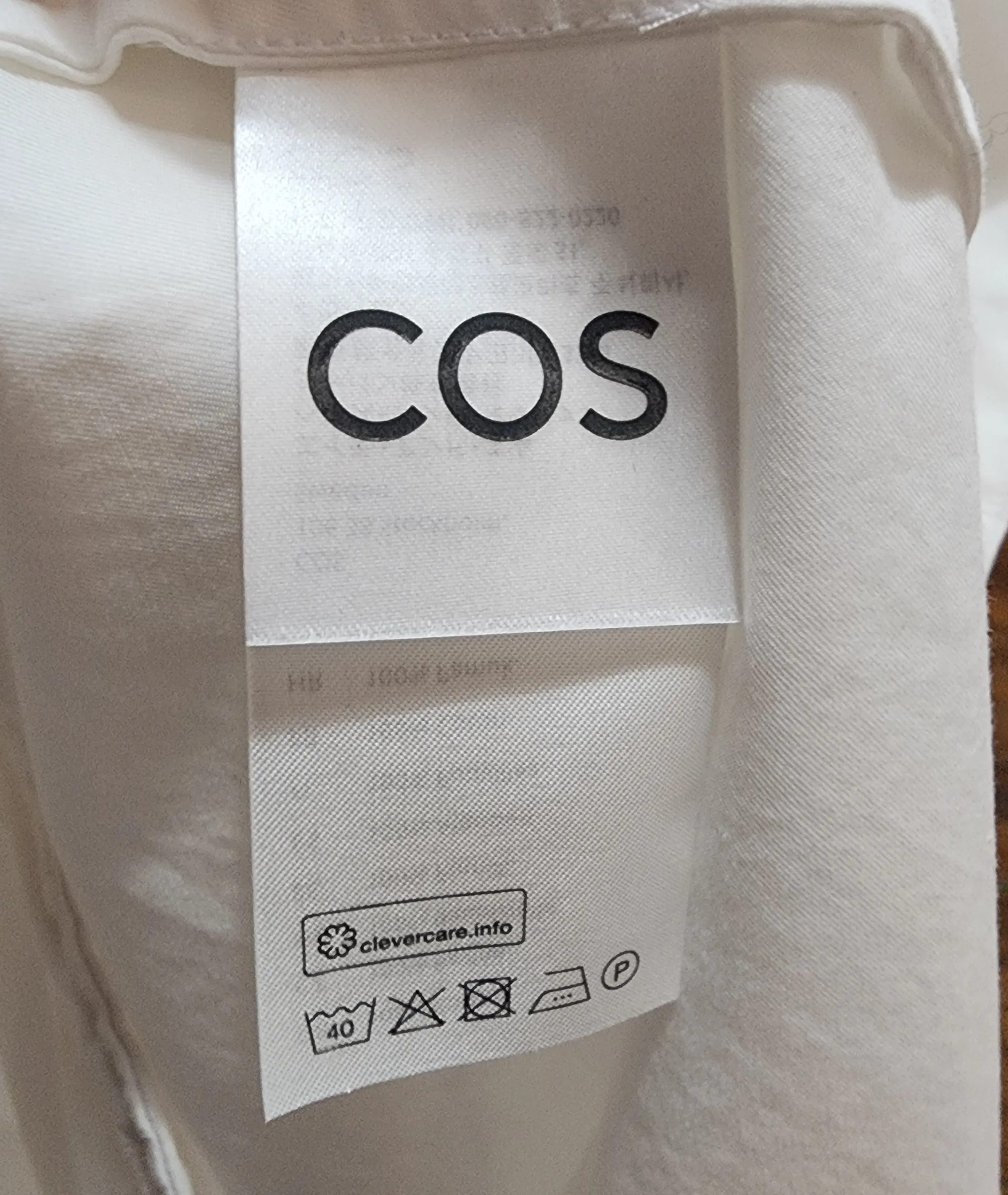 Cos white cotton dress size 40, best fits 12-14