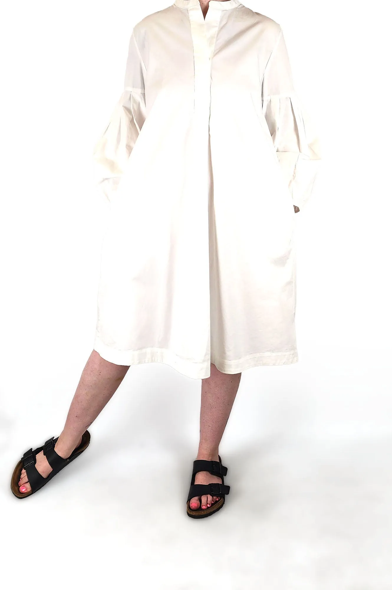 Cos white cotton dress size 40, best fits 12-14