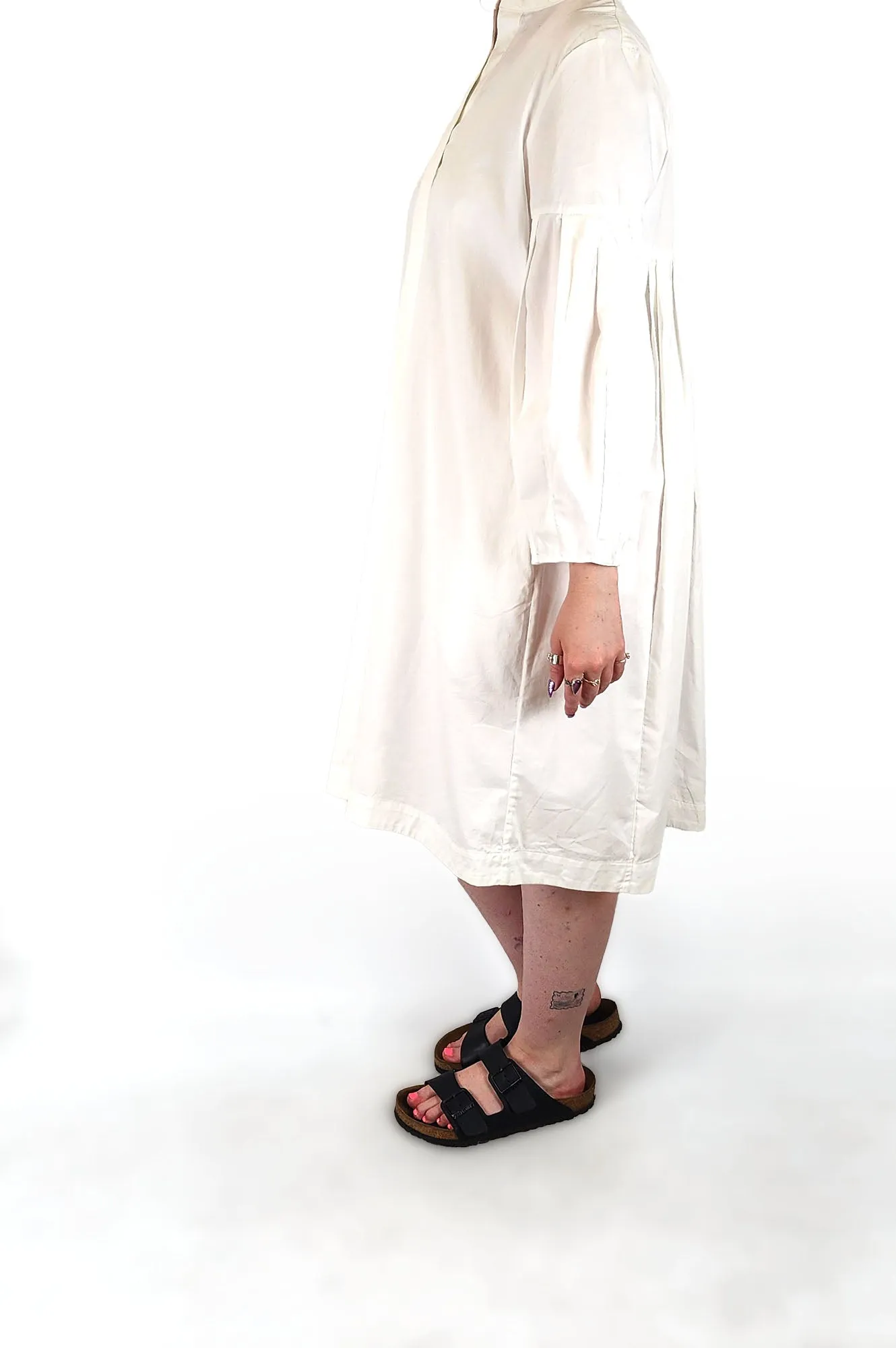 Cos white cotton dress size 40, best fits 12-14