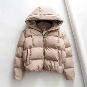 Cotton Padded Jacket Winter Hooded Parkas Women Casual Puffer Jacket