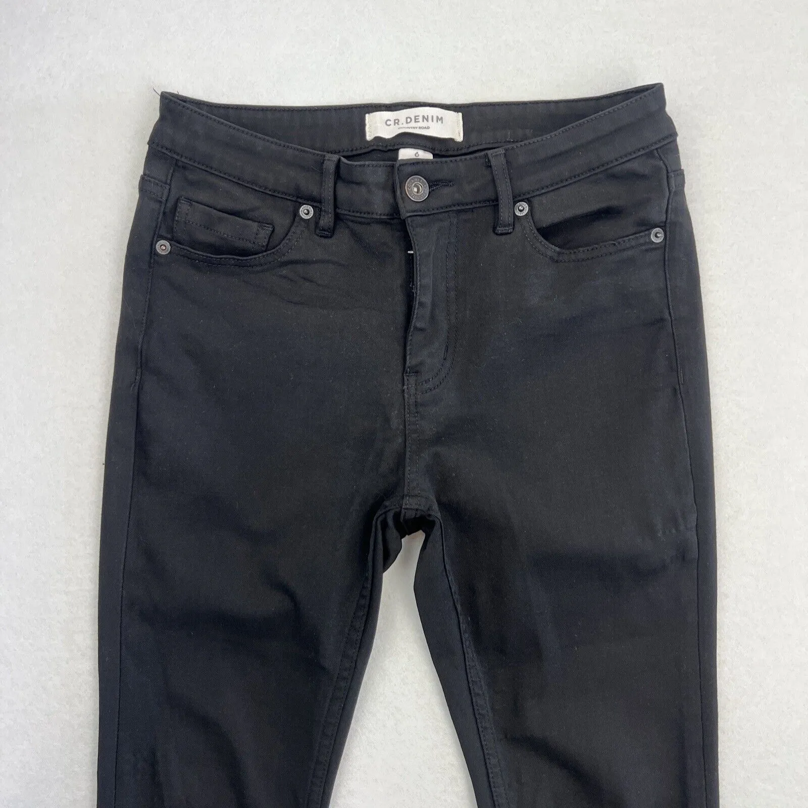 Country Road Womens Black Stretch Skinny Jeans Size 6