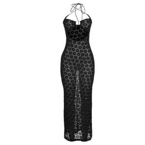 Criss Cross Summer See-through Dress