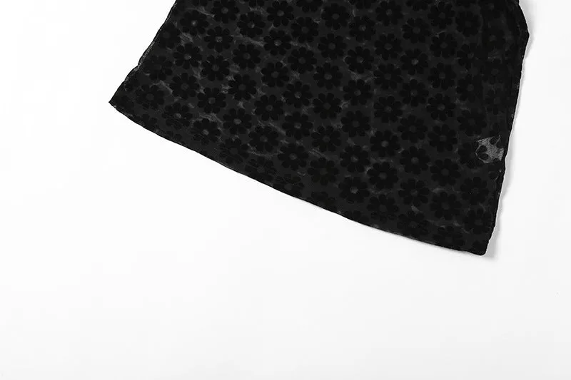 Criss Cross Summer See-through Dress