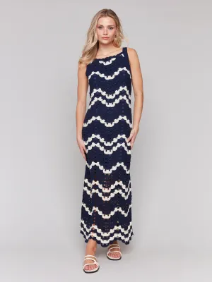 CROCHET SLEEVELESS MAXI DRESS
