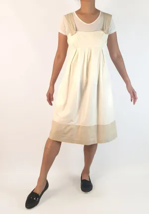 Cue cream cotton dress size 10