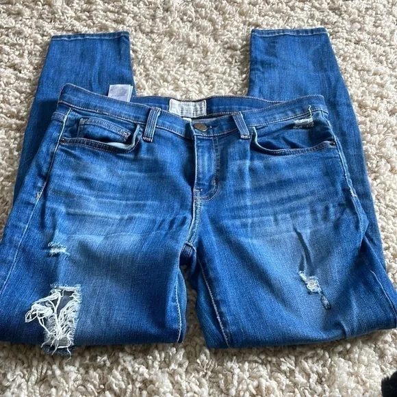 Current/Elliott The Stiletto Skinny Jeans in Niagara Destroy